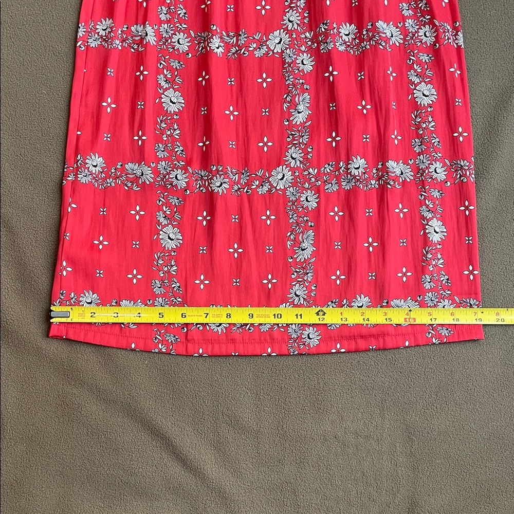 LOFT Red Floral Dress, SP - Picture 5 of 11